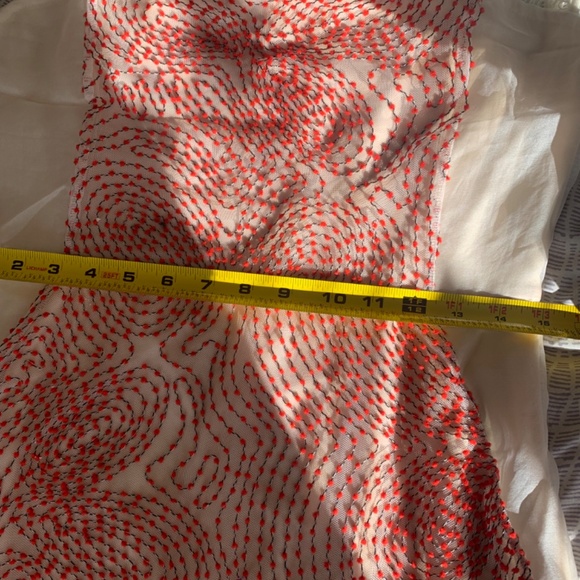 Weston Wear dress, sheer and crochet with red . Size M with tags - Picture 3 of 8